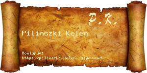 Pilinszki Kelen névjegykártya